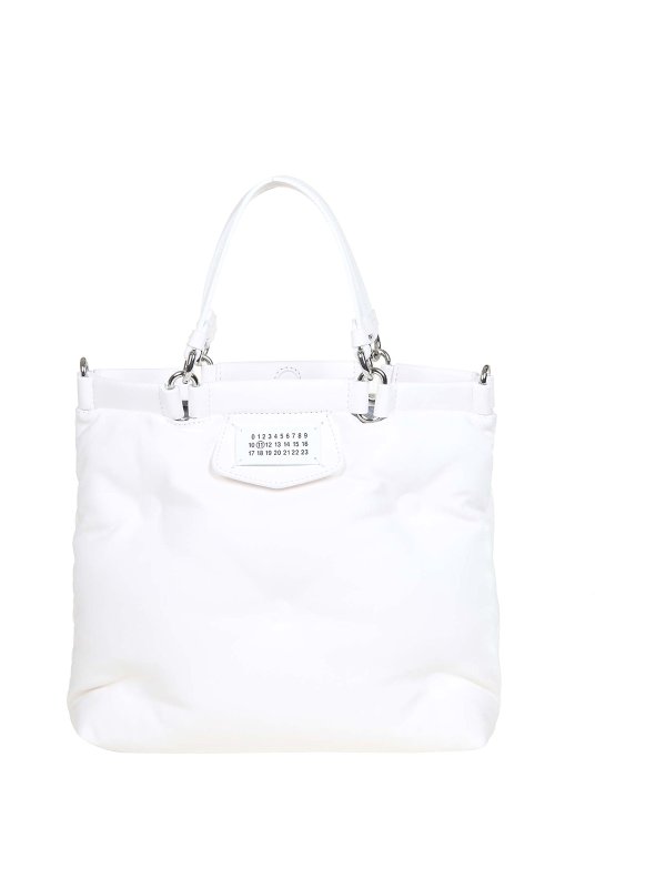 Maison Margiela: Handtaschen - Shopper - Weiß