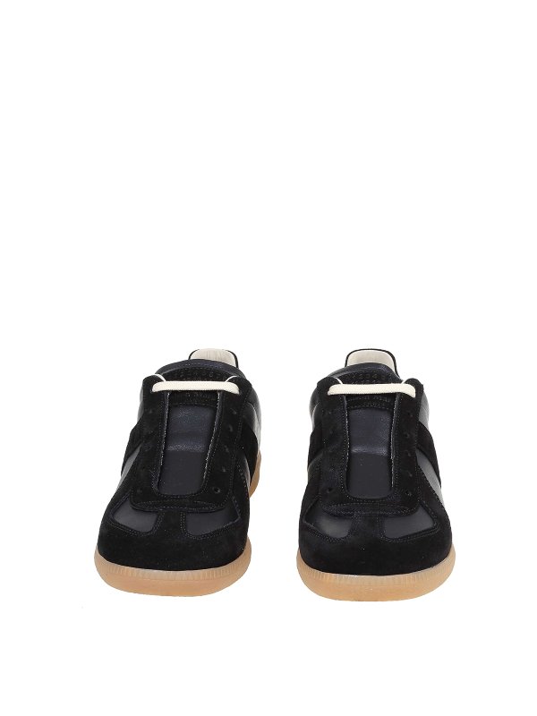 Suede and leather sneakers shop online: Maison Margiela