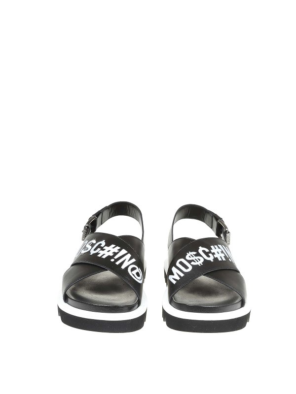 サンダル - 黒 shop online: MOSCHINO