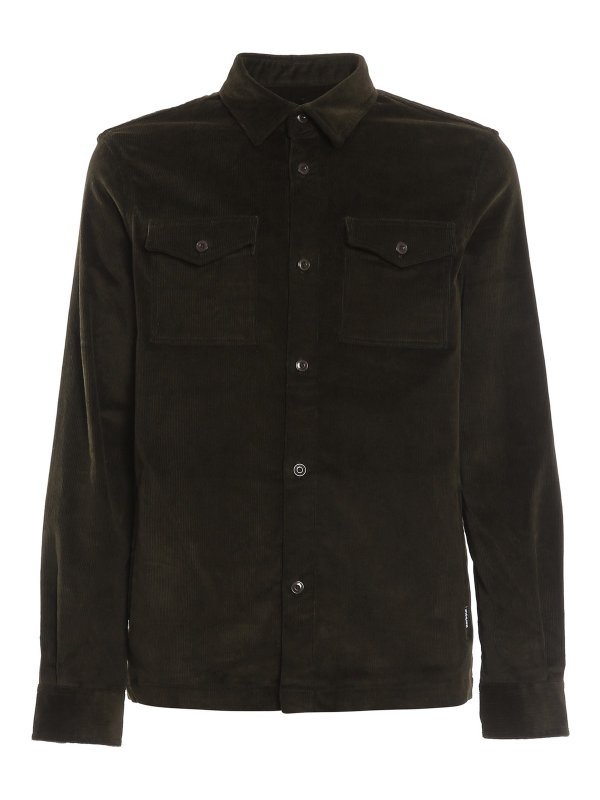 BARBOUR: casual jackets - Corduroy shirt style jacket