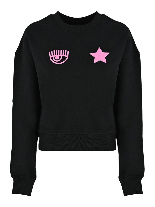 CHIARA FERRAGNI: Felpe e maglie - Felpa in cotone con logo sul fronte