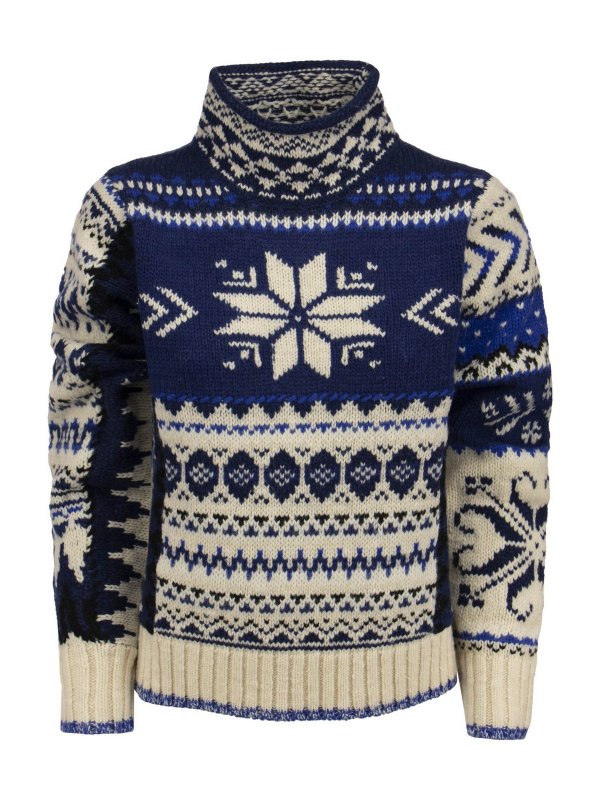 RALPH LAUREN: Turtlenecks & Polo necks - Patterned turtleneck