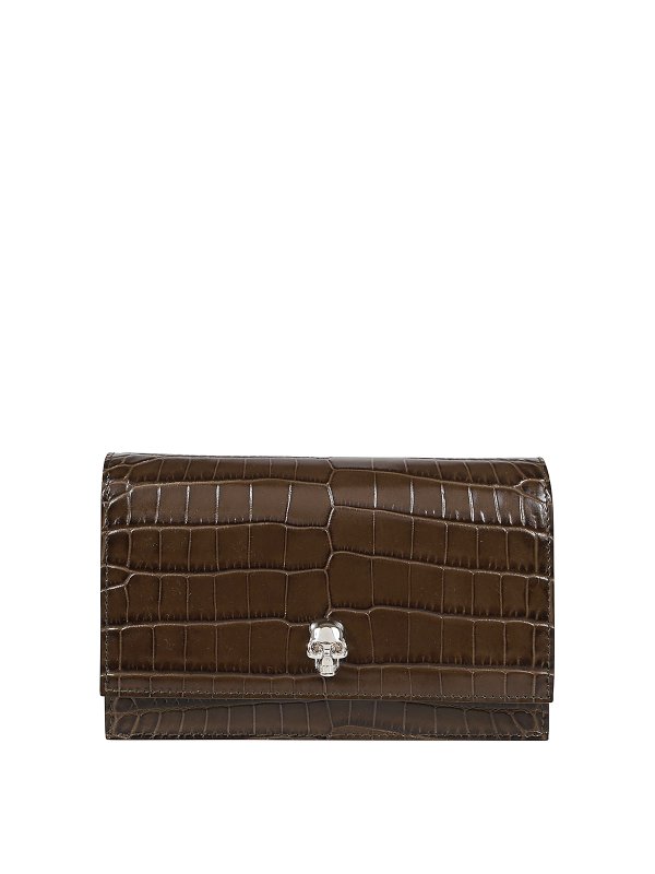 ALEXANDER MCQUEEN: clutches - Skull mini clutch