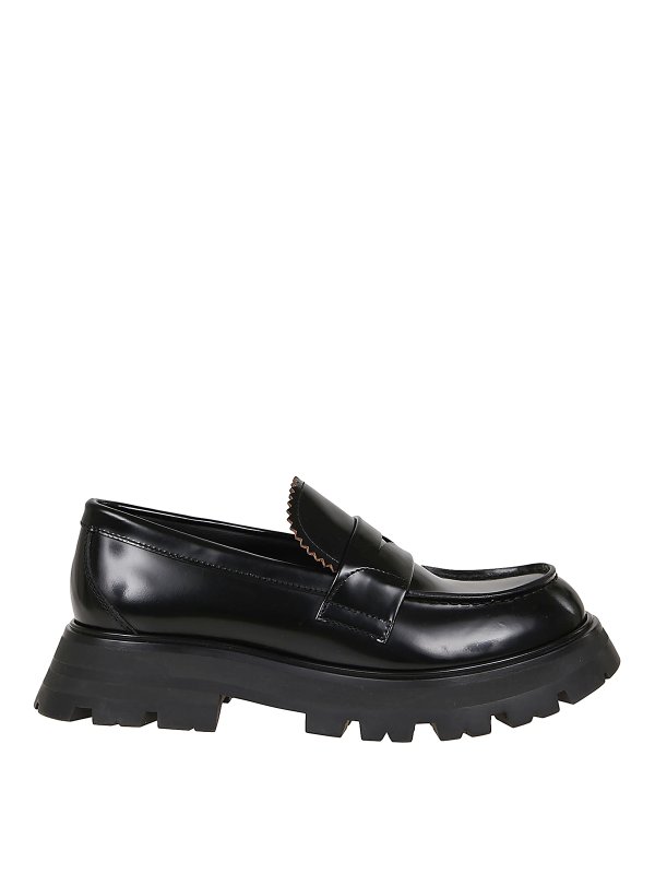 ALEXANDER MCQUEEN: Loafers & Slippers - Leather loafers