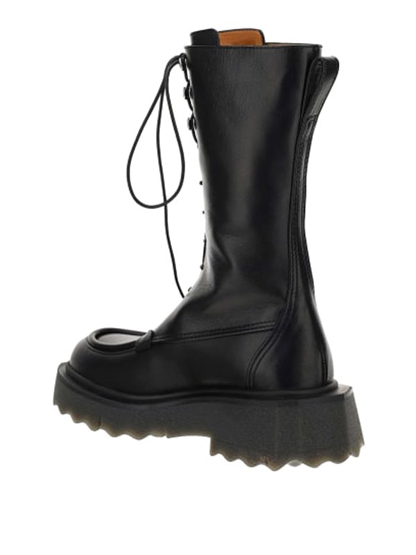 iKRIX OFF-WHITE: ankle boots - Pocket detail leather ankle boots