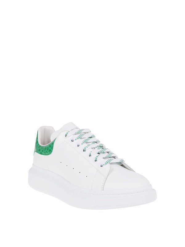 ALEXANDER MCQUEEN: trainers online - Oversize green heel tab sneakers