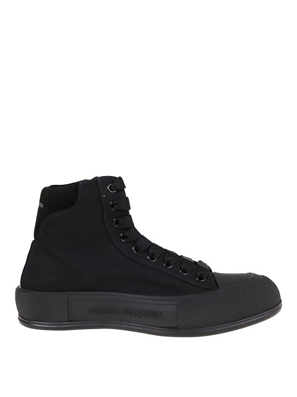 ALEXANDER MCQUEEN: Chaussures de sport - Baskets - Noir