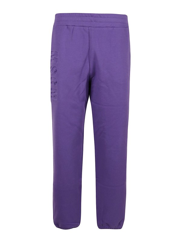 m.s.g.m.: tracksuit bottoms - Debossed logo track pants