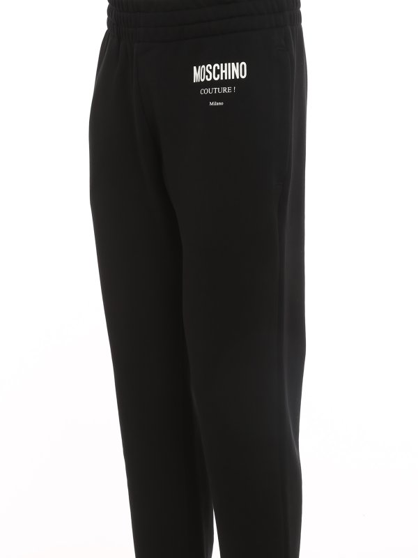 The Best Shops MOSCHINO: スウェットパンツ - トラックスーツ ボトムス - 黒