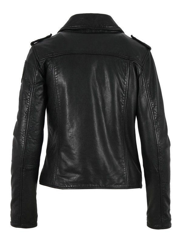 BLAUER: leather jacket online - Leather