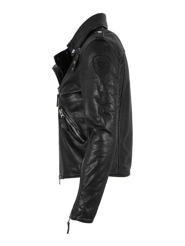 iKRIX BLAUER: leather jacket - Leather
