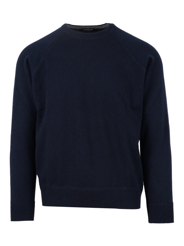 GRAN SASSO: Pull col rond - Pull Col Rond - Bleu