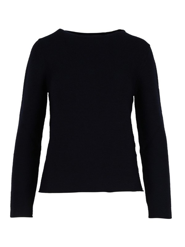 GRAN SASSO: U-Boot-Ausschnitt - U-Boot-Pullover - Blau