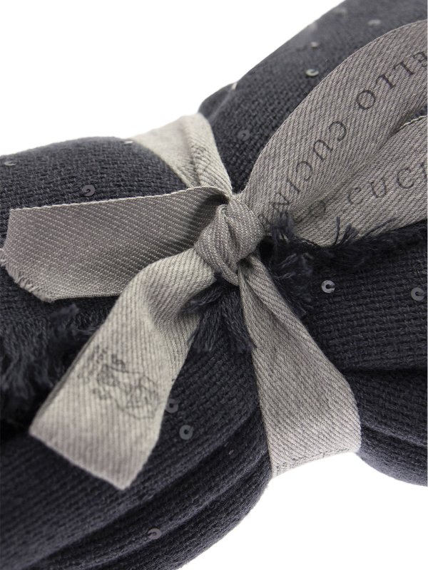 iKRIX BRUNELLO CUCINELLI: scarves - Cashmere and silk sequined scarf