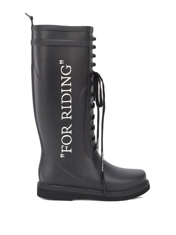 OFF-WHITE: Bottes - Bottes - Noir