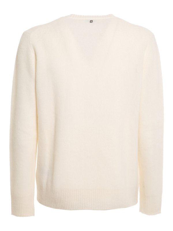 DONDUP: Pull col rond online - Pull Col Rond - Blanc