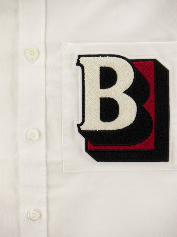 Camisa - Blanco shop online: BURBERRY