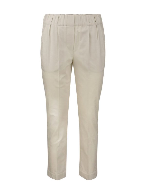 BRUNELLO CUCINELLI: casual trousers - Cotton twill trousers