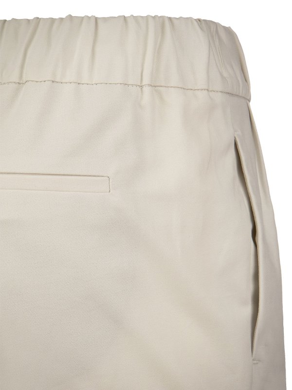 Cotton twill trousers shop online: BRUNELLO CUCINELLI