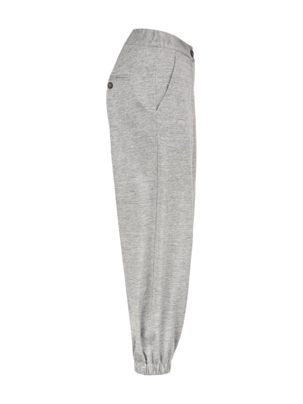iKRIX BRUNELLO CUCINELLI: tracksuit bottoms - Linen and silk track pants