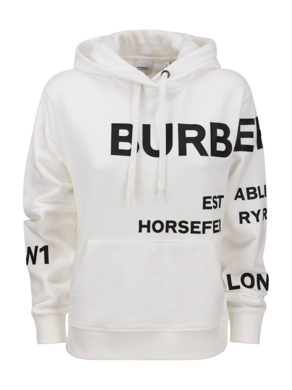 BURBERRY: Sweatshirts & Sweaters - Poulter oversized cotton hoodie