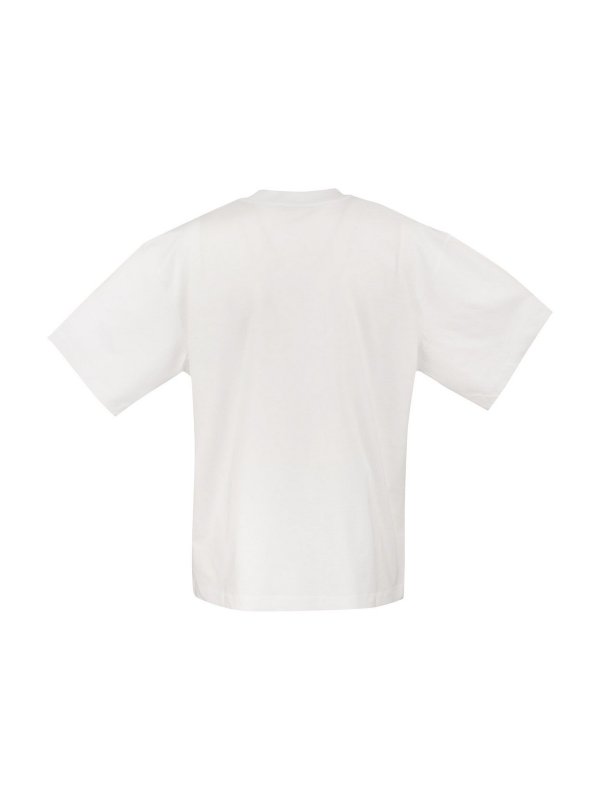Marni: t-shirt online - T-shirt in cotone con stampa