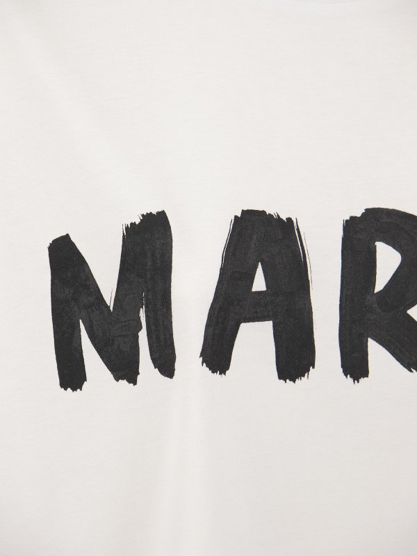 T-shirt in cotone con stampa shop online: Marni
