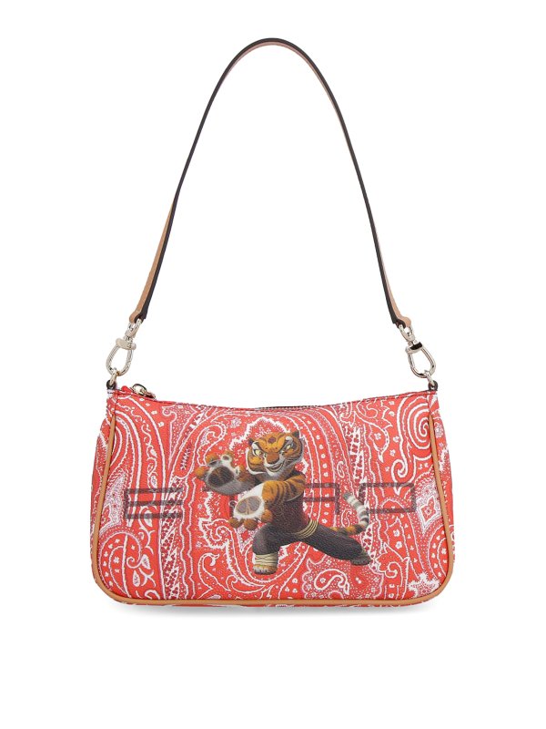 ETRO: Schultertaschen - Schultertasche - Rot