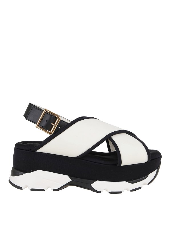 Marni: Sandalen - Sandalen - Weiß