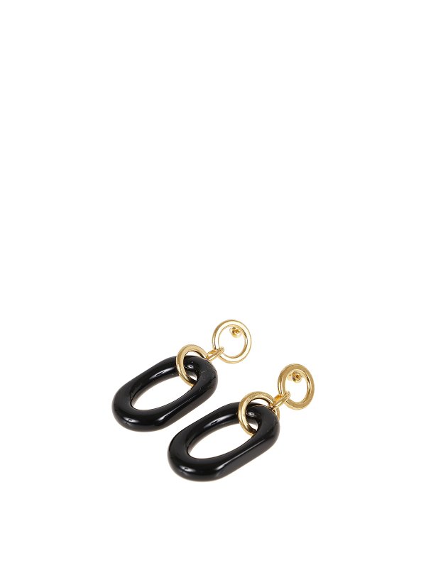 Marni: Ohrringe - Ohrring - Schwarz