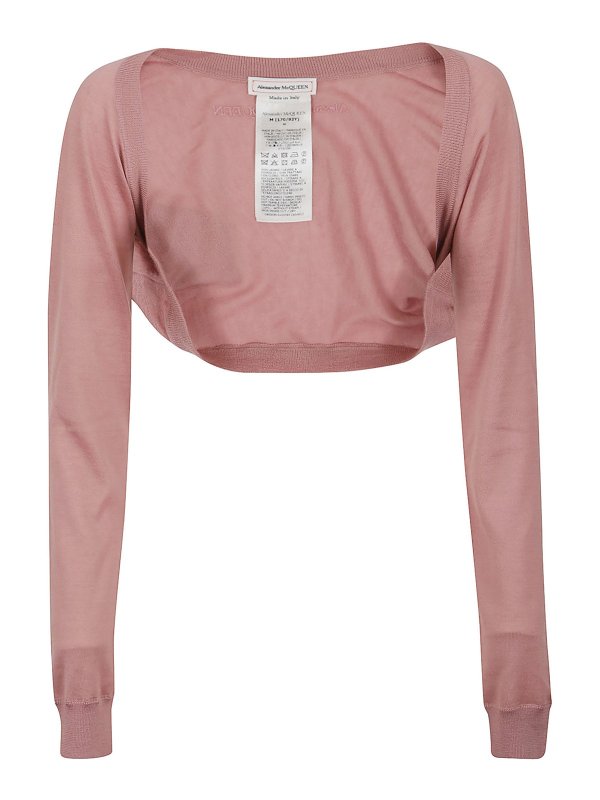 ALEXANDER MCQUEEN: カーディガン - カーディガン - ピンク