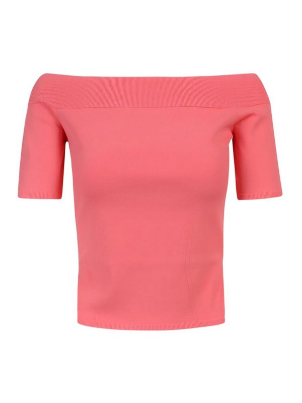 ALEXANDER MCQUEEN: t-shirts - Off-shoulder top