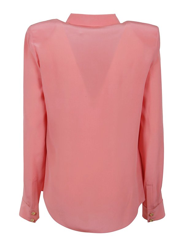 Balmain: shirts online - Crêpe de chine shirt