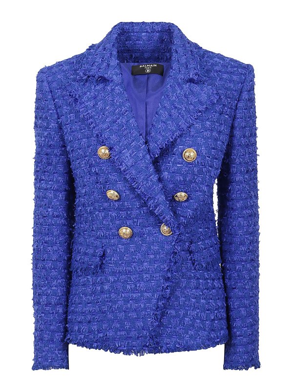 Balmain: blazers - Double-breasted blazer