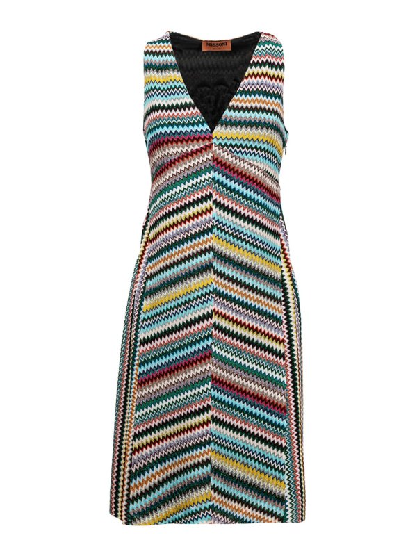 MISSONI: Knielange Kleider - Knielanges Kleid - Bunt