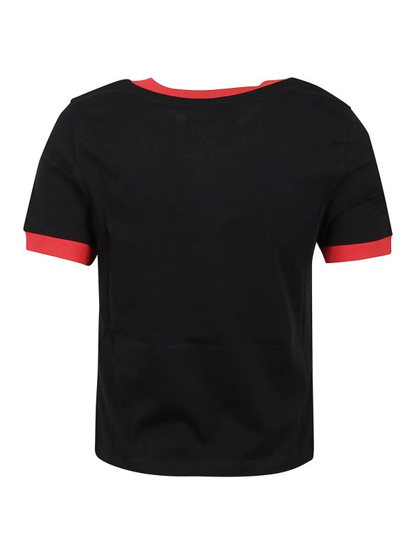 MOSCHINO: t-shirts online - Hamburger print T-shirt