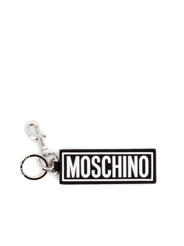 MOSCHINO: portachiavi - Portachiavi con logo bicolore
