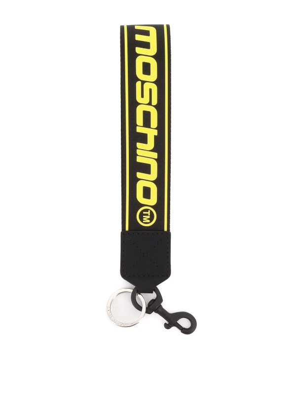 MOSCHINO: key holders - Logo print key holder