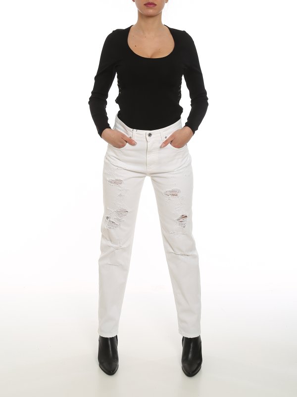 DOLCE & GABBANA: Strickpullover mit Rundhalsausschnitt online - Rundhalspullover - Schwarz