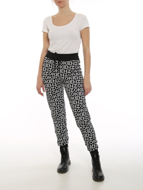 KENZO: tracksuit bottoms online - Monogram joggers