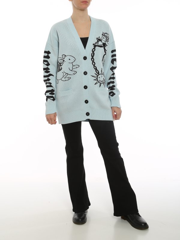 NERVURE: Cardigans online - Cardigan - Hellblau