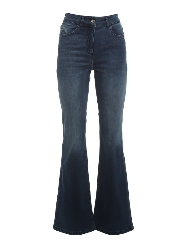 PATRIZIA PEPE: ベルボトムジーンズ - フレアジーンズ - ダークウォッシュ