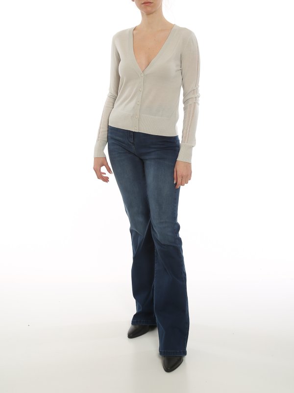 PATRIZIA PEPE: ベルボトムジーンズ online - フレアジーンズ - ダークウォッシュ