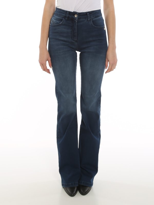 iKRIX PATRIZIA PEPE: ベルボトムジーンズ - フレアジーンズ - ダークウォッシュ