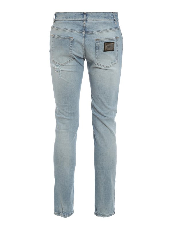 DOLCE & GABBANA: skinny jeans online - Ripped jeans