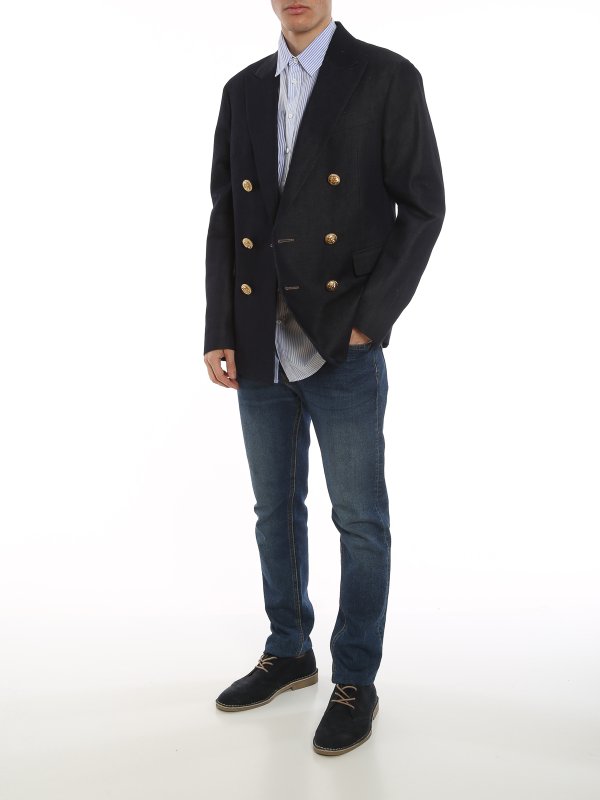 DSQUARED2: blazers online - Boston double-breasted blazer