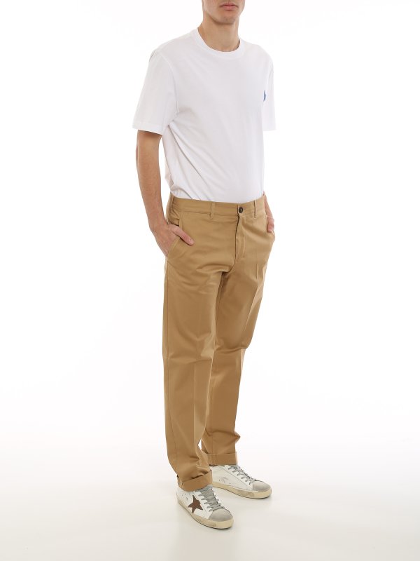 Conrad cotton pants shop online: GOLDEN GOOSE