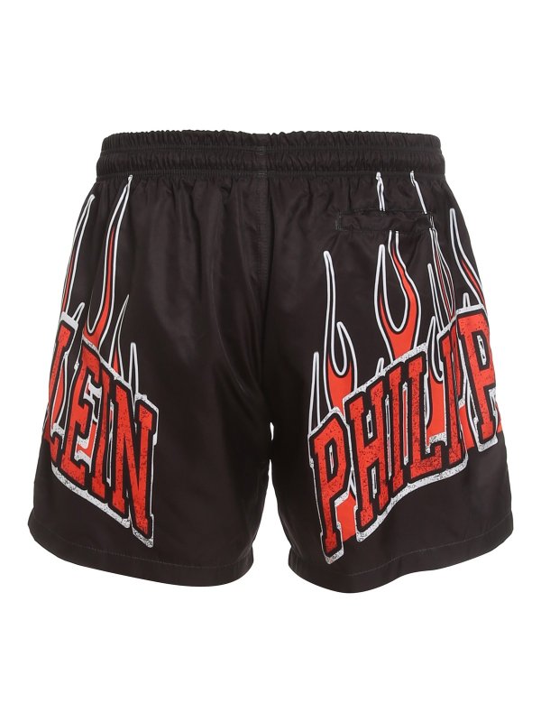 PHILIPP PLEIN: Swim shorts & swimming trunks online - Flame swim shorts