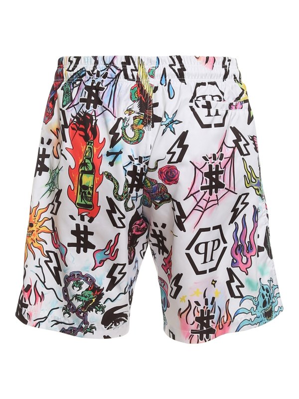 PHILIPP PLEIN: Bañadores y boxer de baño online - Boxers De Baño - Tattoo Monogram