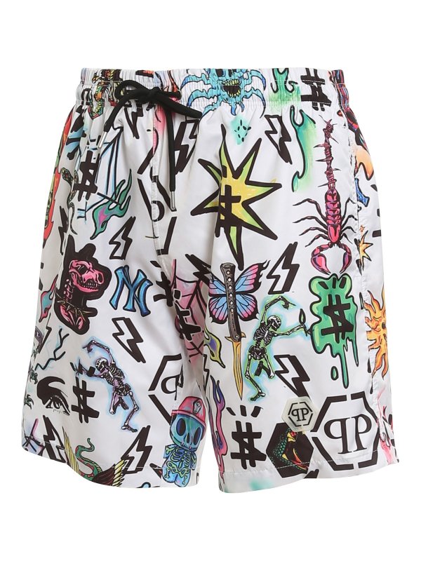 iKRIX PHILIPP PLEIN: Bañadores y boxer de baño - Boxers De Baño - Tattoo Monogram